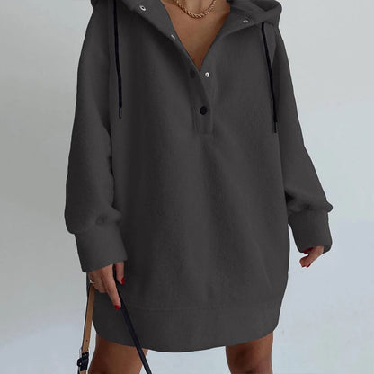 MAÉVA | Hoodie Oversize en Polaire Douce