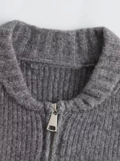 ÉLODIE | Cardigan Zippé en maille